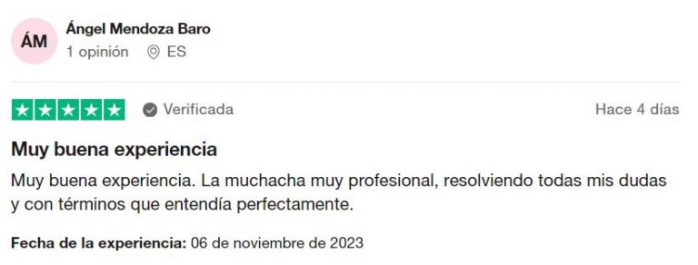 trustpilot Angel Mendoza