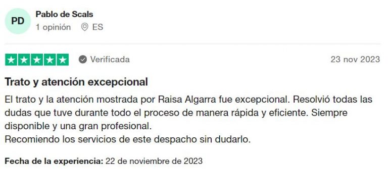 trustpilot PabloDeScals