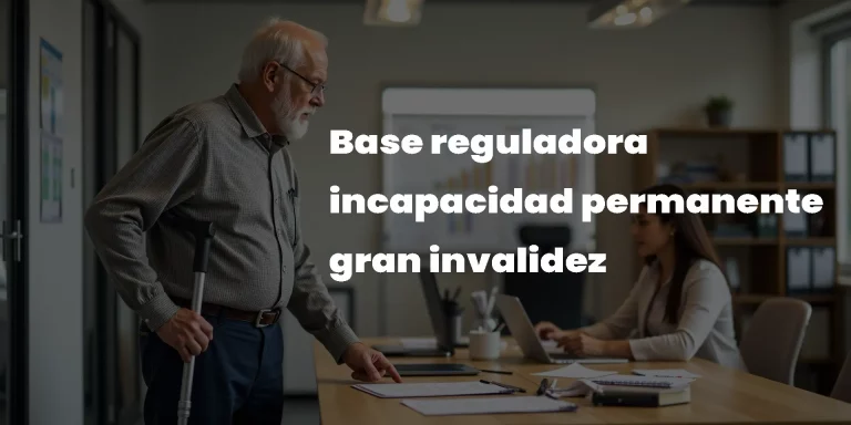 Base reguladora incapacidad permanente gran invalidez