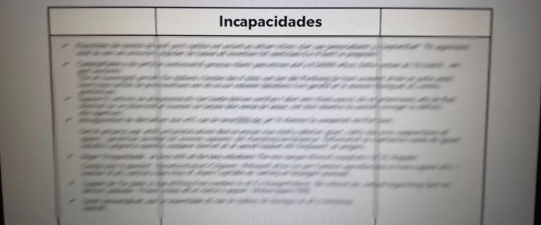 Tabla de enfermedades para incapacidad permanente total